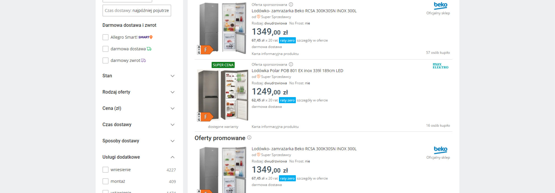 Wyróżniona oferta na Allegro